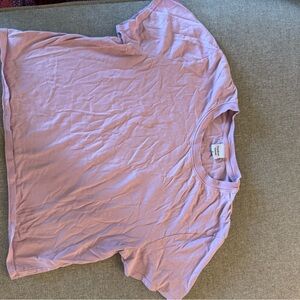 Outdoor voices lavender crop tee